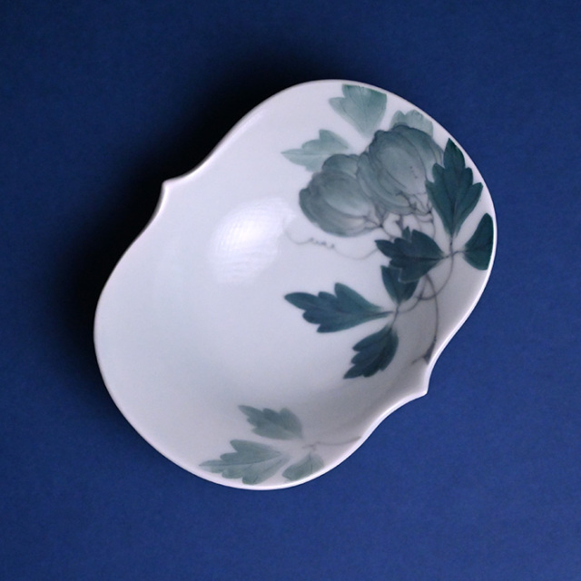 染付小鉢「風船葛」(AH-213) 作家「本多亜弥」