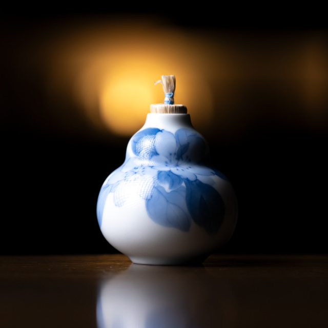 振出 | 染付振出「花梨」(AH-228) 作家「本多亜弥」