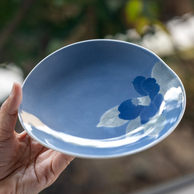 染付皿　陶芸作家　本多亜弥