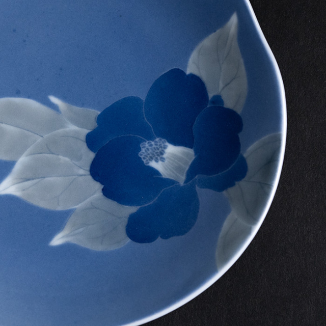 中皿 | 染付皿「ひとひら」(AH-231) 作家「本多亜弥」
