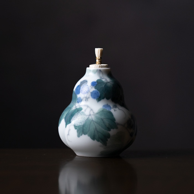 振出 | 染付変形振出「野葡萄」(AH-233) 作家「本多亜弥」