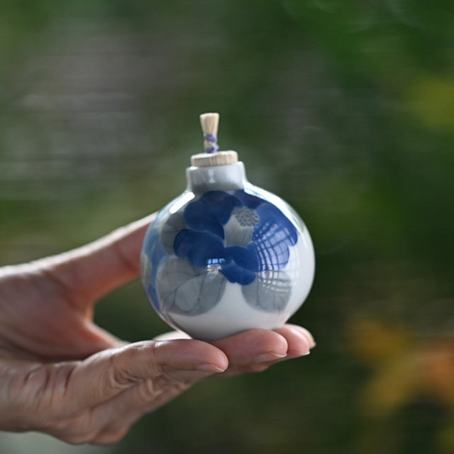 振出 | 染付振出「椿」(AH-236) 作家「本多亜弥」