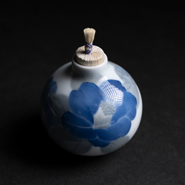 振出 | 染付振出「椿」(AH-236) 作家「本多亜弥」