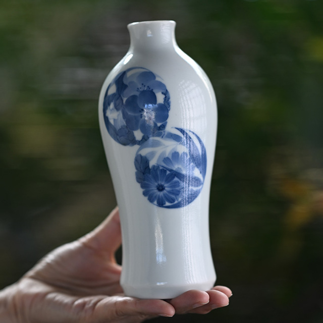 染付花生　陶芸作家　本多亜弥