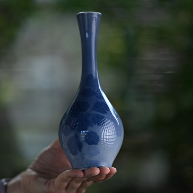 花器 | 染付花生「野苺」(AH-243) 作家「本多亜弥」