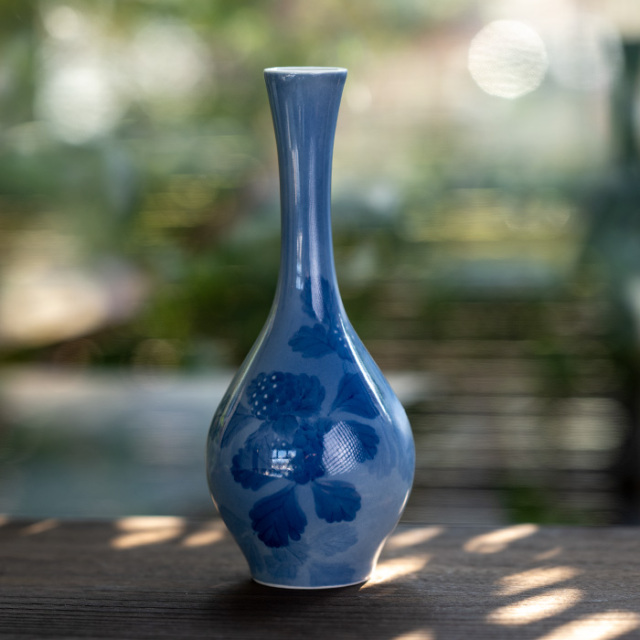 染付花生　陶芸作家　本多亜弥