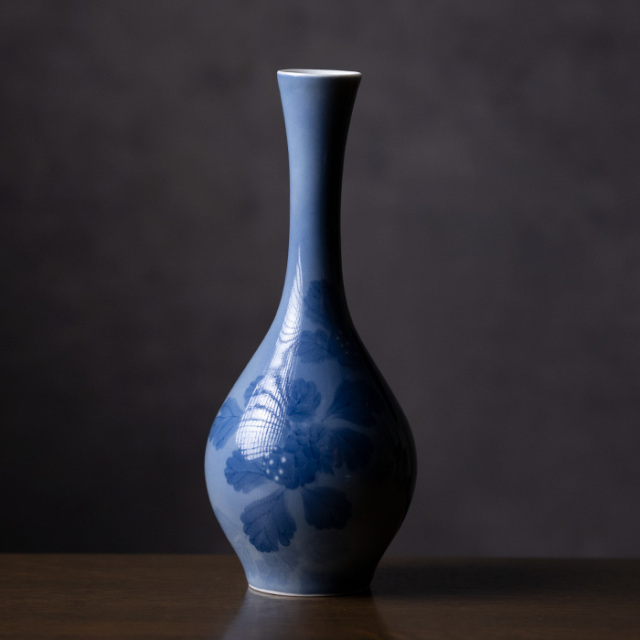 染付花生　陶芸作家　本多亜弥