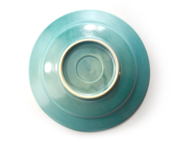 ターコイズプレート（8寸） 作家 東一仁 器 2枚セット 東一仁｜