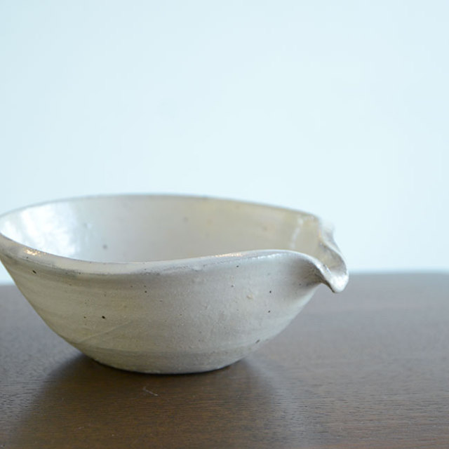 和食器　粉引片口　作家「吉岡萬理」 