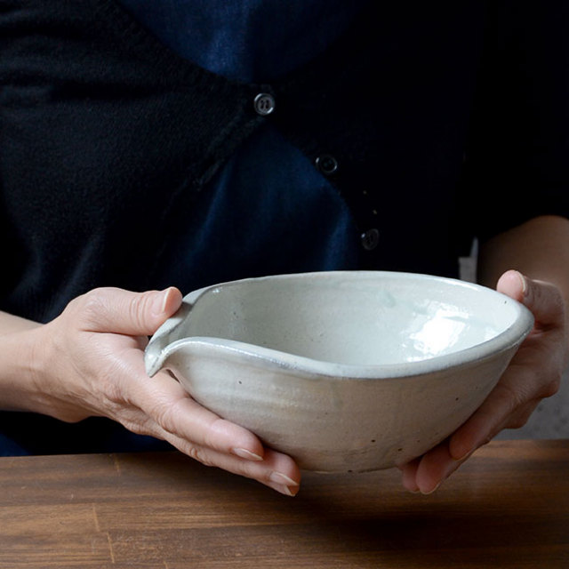 和食器 粉引片口 作家「吉岡萬理」