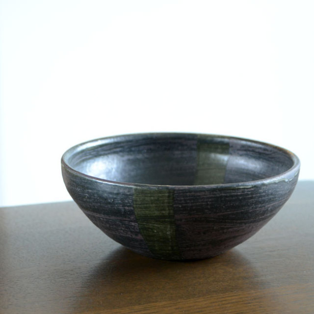 和食器　鉄彩丸鉢（大）　作家「吉岡萬理」 