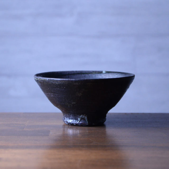 鉄彩飯碗　作家「吉岡萬理」