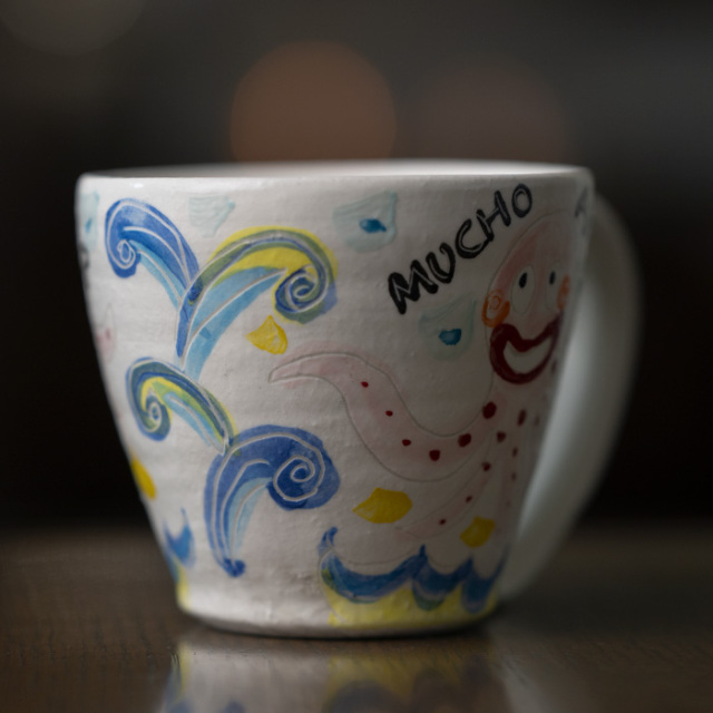 作家　マグカップ　吉岡萬理