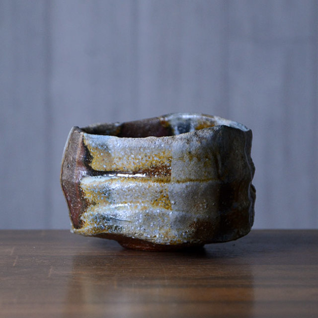 【共箱付】備前焼窯変茶碗（CR-004）　作家「クリストファーレイヴェンホール」
