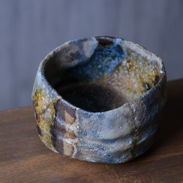 共箱付】備前焼窯変茶碗（CR-004） 作家「クリストファーレイヴェン