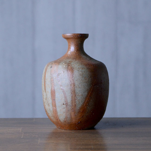 【共箱付】備前焼緋襷徳利（CR-007）　作家「クリストファーレイヴェンホール」