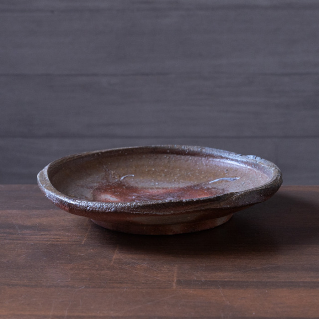 備前焼窯変小皿-16cm-（CR-072） 作家「クリストファーレイヴェンホール」