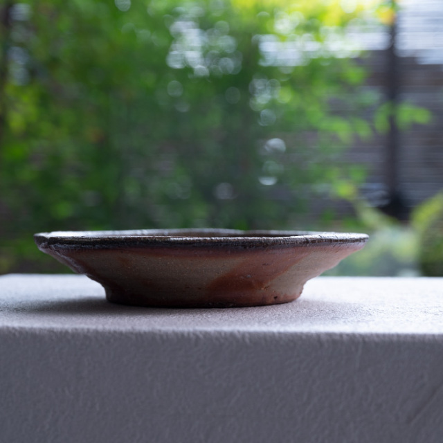 備前焼窯変小皿-16cm-（CR-072） 作家「クリストファーレイヴェンホール」