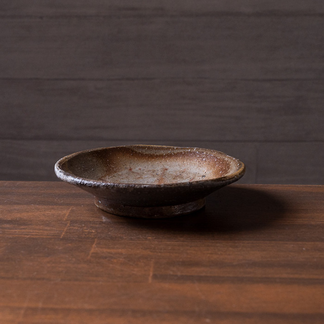 備前焼窯変小皿-14cm-（CR-075） 作家「クリストファーレイヴェンホール」
