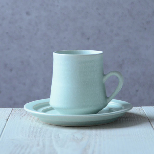 蒼穹釉カップ&ソーサー 作家「見野大介」 