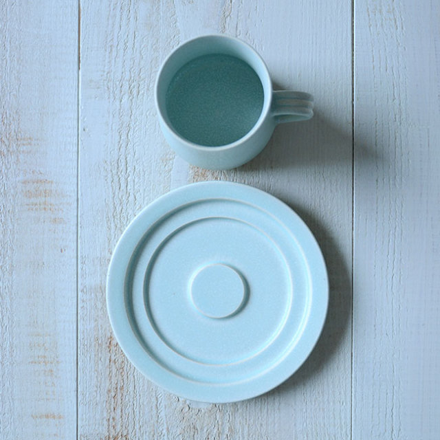 蒼穹釉カップ&ソーサー 作家「見野大介」 