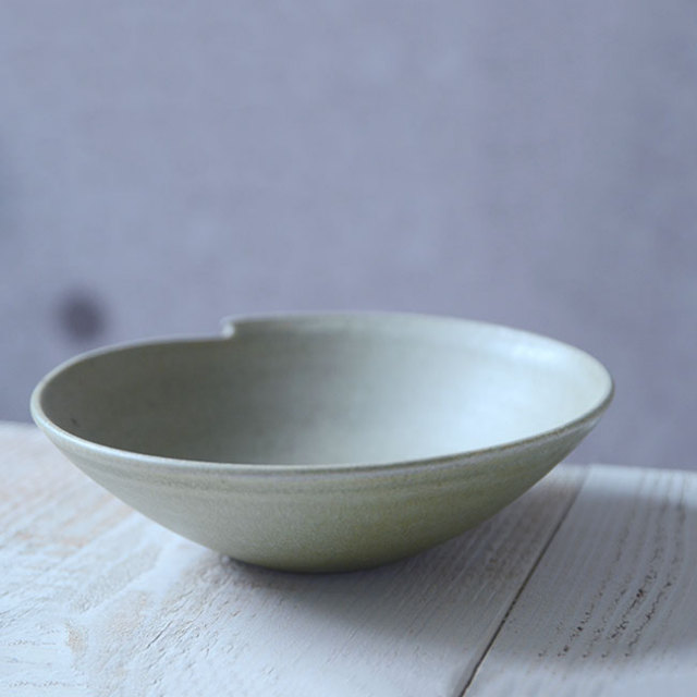 翠釉勾玉鉢5寸 作家「見野大介」 