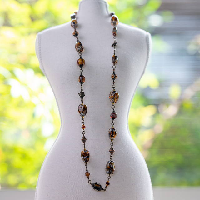 とんぼ玉　ネックレス