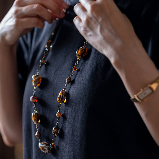 とんぼ玉　ネックレス