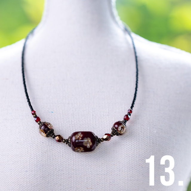 とんぼ玉　ネックレス