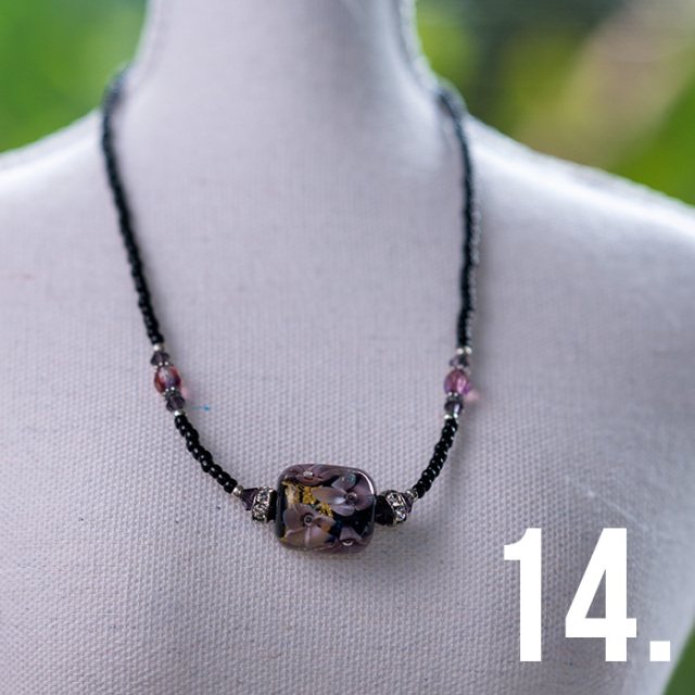 とんぼ玉　ネックレス