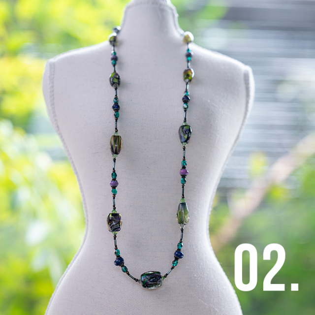 とんぼ玉　ネックレス