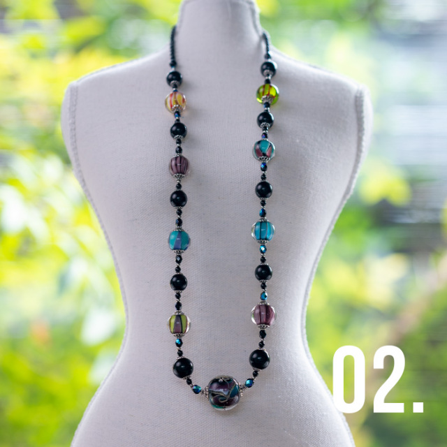 とんぼ玉　ネックレス