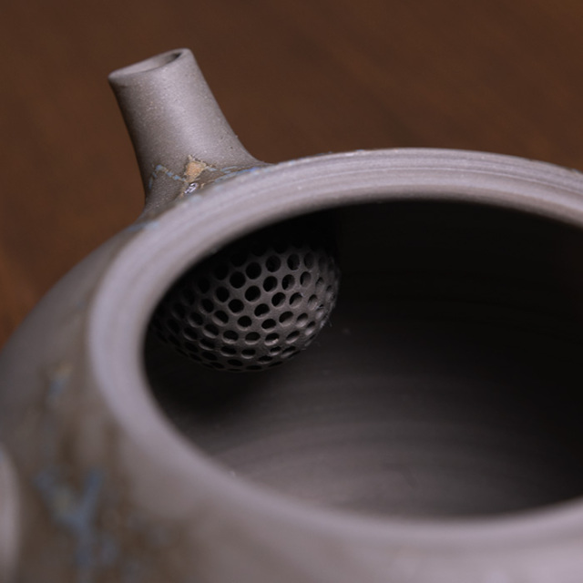 青泥藻焼急須（HM-019) 作家「水野博司」