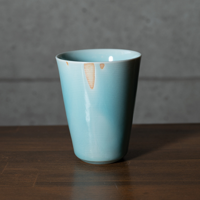 和食器 青白磁カップ 作家「市川博一」