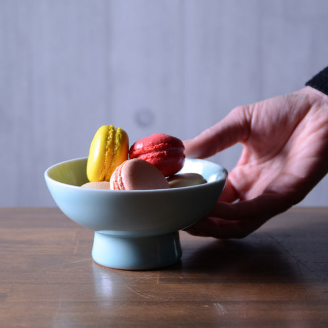 和食器　青白磁鉢　作家「市川博一」