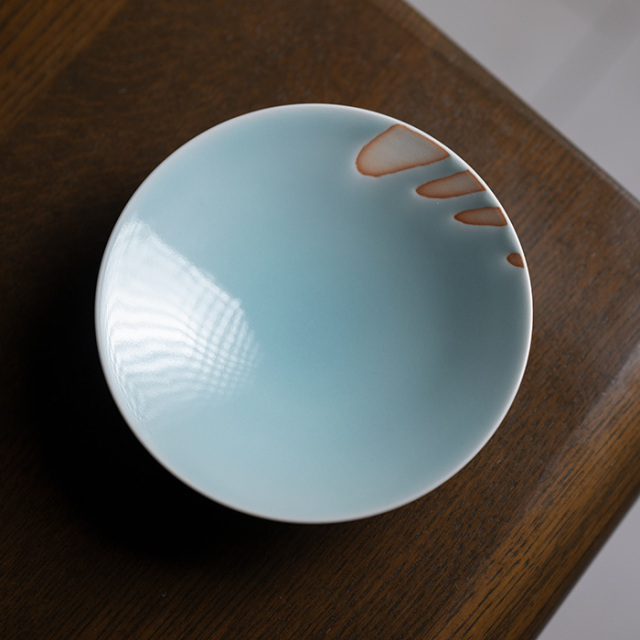 和食器 | 中鉢 | 青白磁丸浅鉢（IH-057） 作家「市川博一」