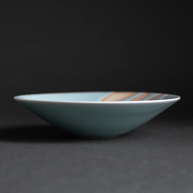 和食器 | 中鉢 | 青白磁丸浅鉢（IH-057） 作家「市川博一」