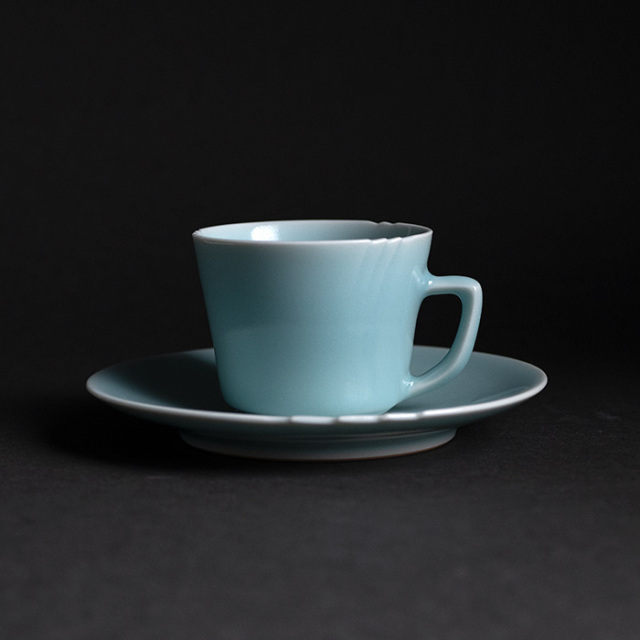 和食器 | コーヒーカップ | 青白磁カップ＆ソーサー（IH-059） 作家