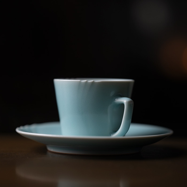 和食器 | コーヒーカップ | 青白磁カップ＆ソーサー（IH-059） 作家