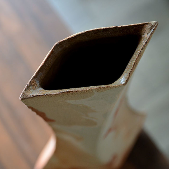 【共箱付】彩墨流花器（JS-627）　作家「瀬津純司」