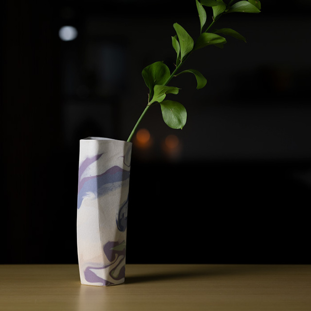 花入 | 彩墨流花器（JS-702） 作家「瀬津純司」