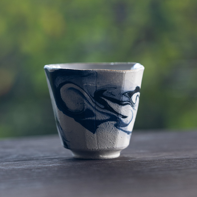 共箱付】彩墨流酒器（JS-741） 作家「瀬津純司」