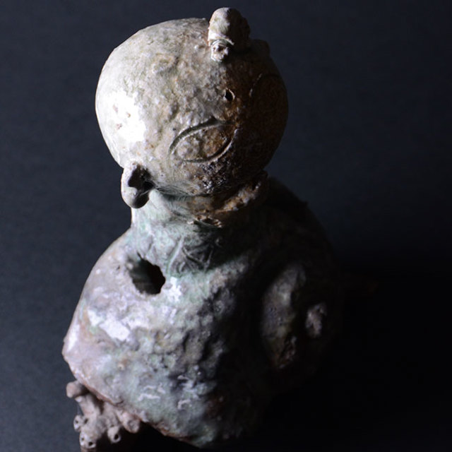 共箱付】伊賀忍者蝸牛花入（KAA－012） 作家「新歓嗣」