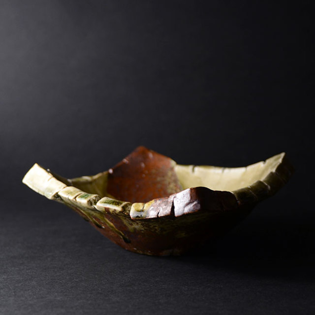和食器 伊賀日々角鉢(M) 作家「新歓嗣」