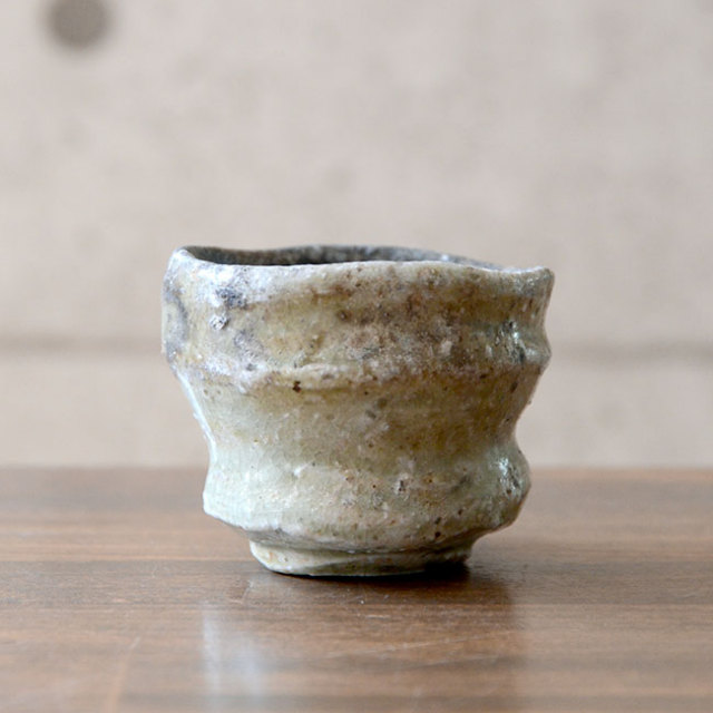 伊賀ぐい呑（共箱付E） 作家「新歓嗣」