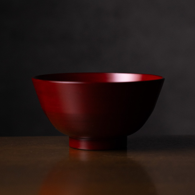 【新品・未使用】角　好司椀 漆器 杉平椀(赤) 作家「角好司」