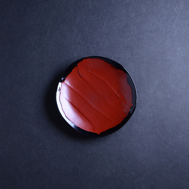 漆器 乾漆小皿（茜） 作家「角好司」