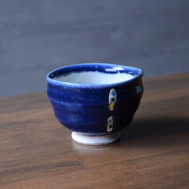 瑠璃釉 汲出湯呑 作家「荒木漢一」