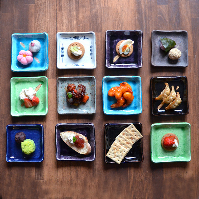 和食器 アプリ（選べる角皿） 作家「荒木漢一」