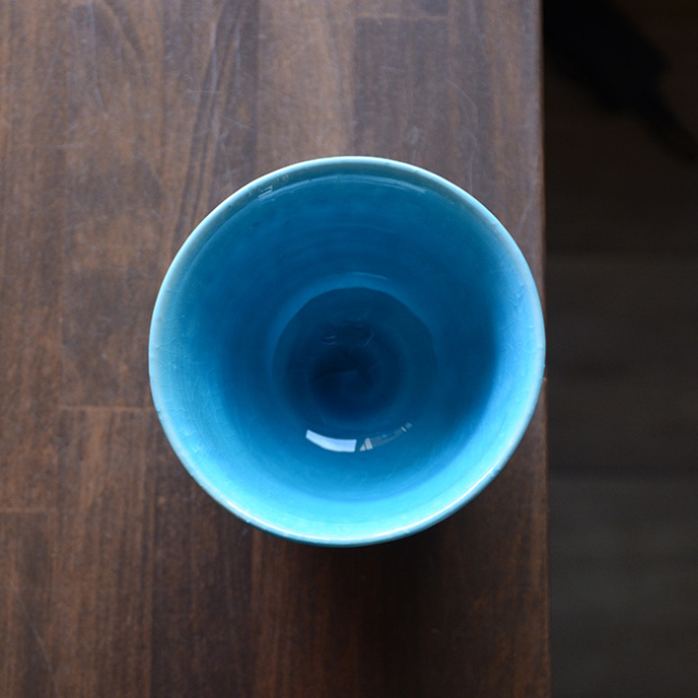 和食器 トルコブル-茶碗 作家「荒木漢一」